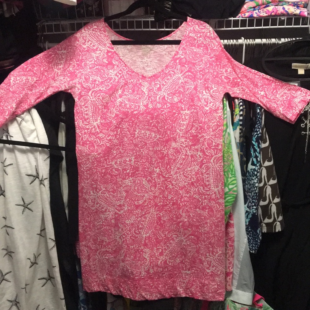 Lilly Pulitzer pink Eliza dress size m- GUC
